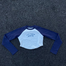 Load image into Gallery viewer, long sleeve raglan crop top
